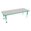 Table d'activités préscolaire rectangulaire à hauteur réglable avec roulettes-50509299-50509289-50509301