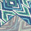 Tapis bleu marine intérieur / extérieur Jacobo Southwestern-23970630