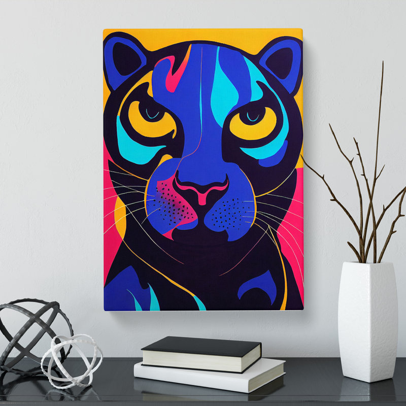 Panther Abstract - Wrapped Canvas, 50cm H x 35cm W x 3cm D