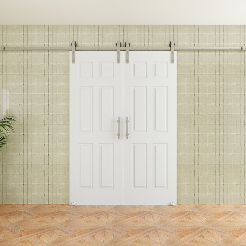 Porte de grange coulissante en bois 80 pi avec 80 po, 56 po x 80 po