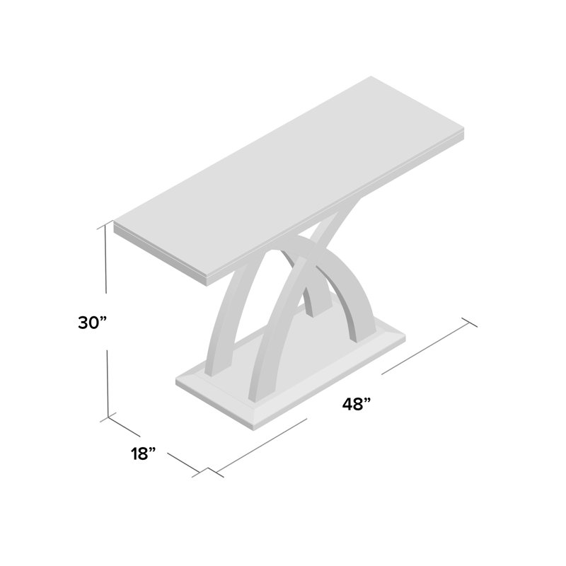 Console Almeta, Cerisier foncé