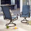 Patio Dining Swivel Chairs High Back Outdoor-12176958