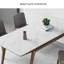 Nordic Rectangular Rock-Plate Dining Table Chair 6 - Person Four Leg Dining Set-100748640