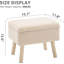 Petit tabouret d'appoint avec repose-pieds en bois-1303797757