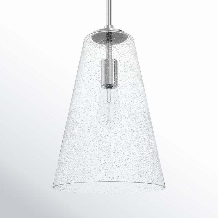 Evanne Single Light Glass Dimmable Pendant