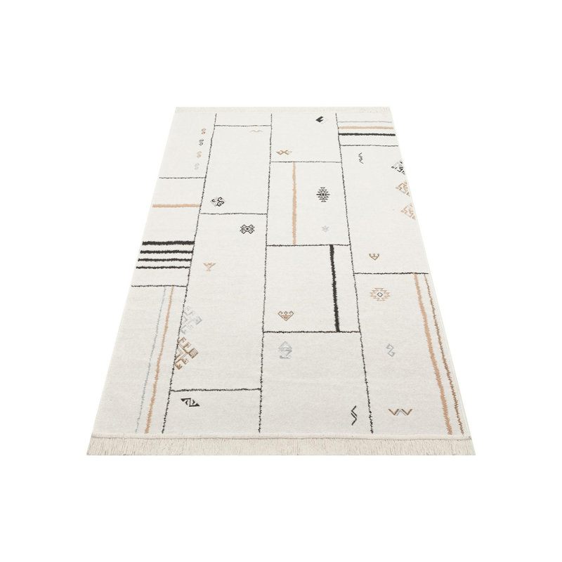 Selina Cotton Flatweave Area Rug, Rectangle 80 x 150cm