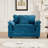 Grid 47'' W Oversized Accent Chair, Deep Seat Chenille Cloud Sofa Chair-348250954
