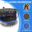 Trampoline récréatif extérieur avec caractéristiques et accessoires de sécurité-112560654