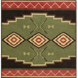 Mesa Collection Hand Knotted Wool Southwestern Area Rug