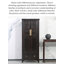 Armoire de rangement décorative sculptée en noyer massif de style chinois