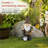 Garden Gnome with Shovel and Plant Statue,