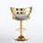 Wardat Set of 2 Bar Chair with Golden Iron Tube Legs-610765599