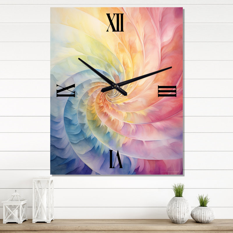 Horloge murale Raimbow Serenade Of Spirals, Petit
