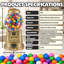 Vintage Gumball Machine - Distributeur automatique en métal coulé de 11 pouces de style rétro avec globe en verre et Free Spin par Great Northern Popcorn (rouge)-136237542