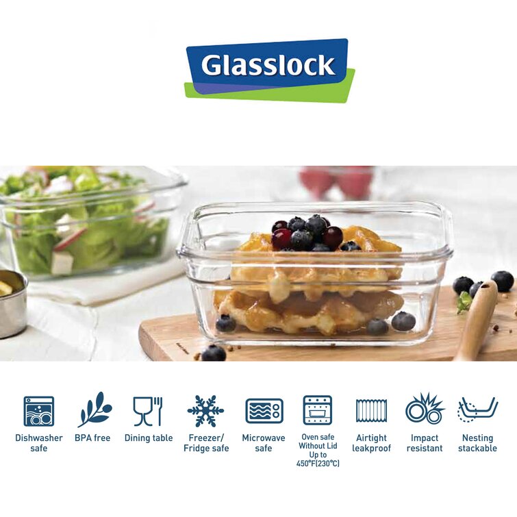 Glasslock Oven and Microwave Safe Glass Food Storage