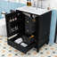Meuble-lavabo autoportant avec lavabo en céramique 3 tiroirs et armoire de rangement-1057291955