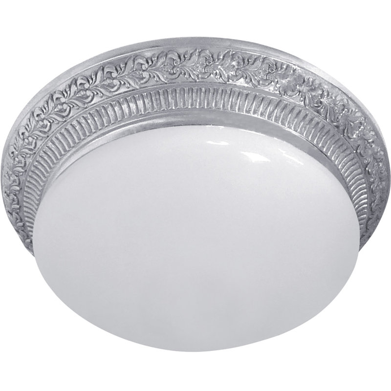 Fosdick Glass LED Semi Flush Mount, Bright Chrome