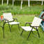 Steel Frame Folding Outdoor Camping Chair Set of 2