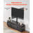 60" TV Stand with Mount for up to 75 in TVs with Power Outlet & LED Lights-1834724871