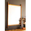 MIROIR EN BOIS AVEC CADRANS