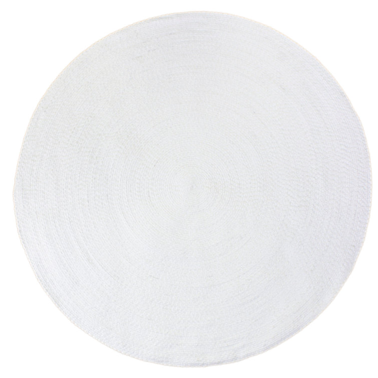 Solid Braided Farmhouse Performance Area Rug