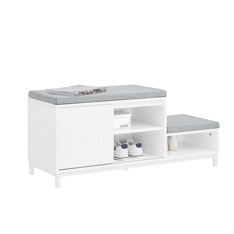 Heckson Polyester Upholstered Storage Bench
