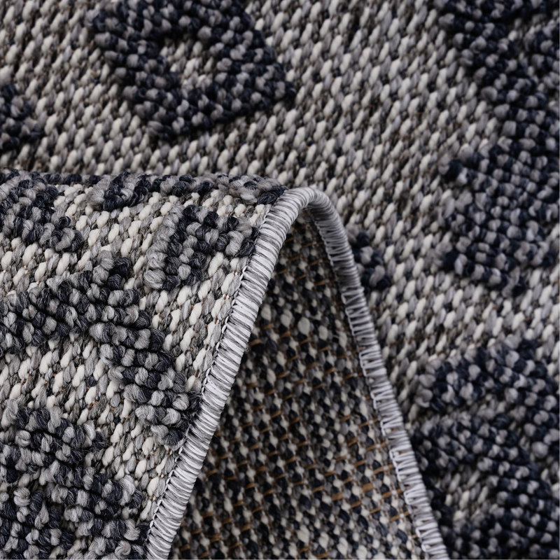 Tapis tissé 2X8 et blanc / gris - Traditionnel pour le salon au-delà des taches