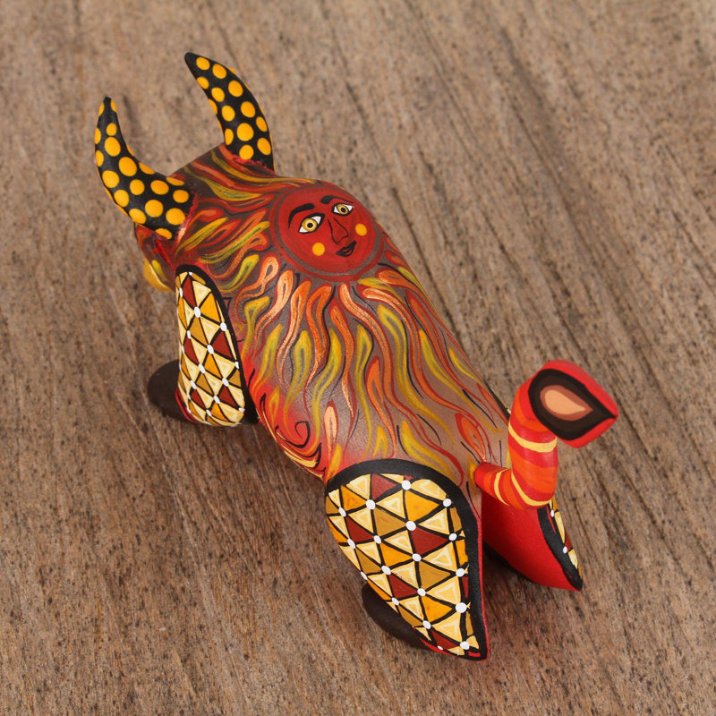 Novica Sun Force Wood Alebrije Figurine