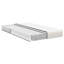 Vidaxl Bed Mattress With Mattress Cream Fabric-117669121
