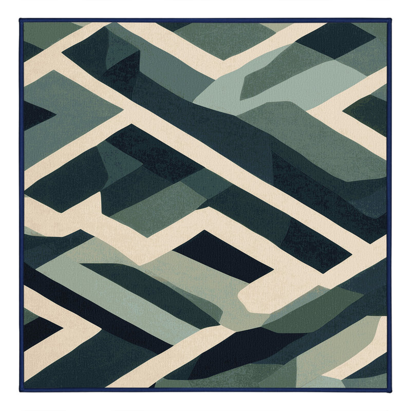 Tranquil Glow Rug, Square 3'