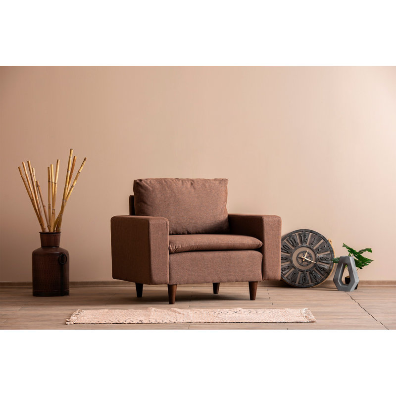 Fauteuil à oreilles, Brun, Brun