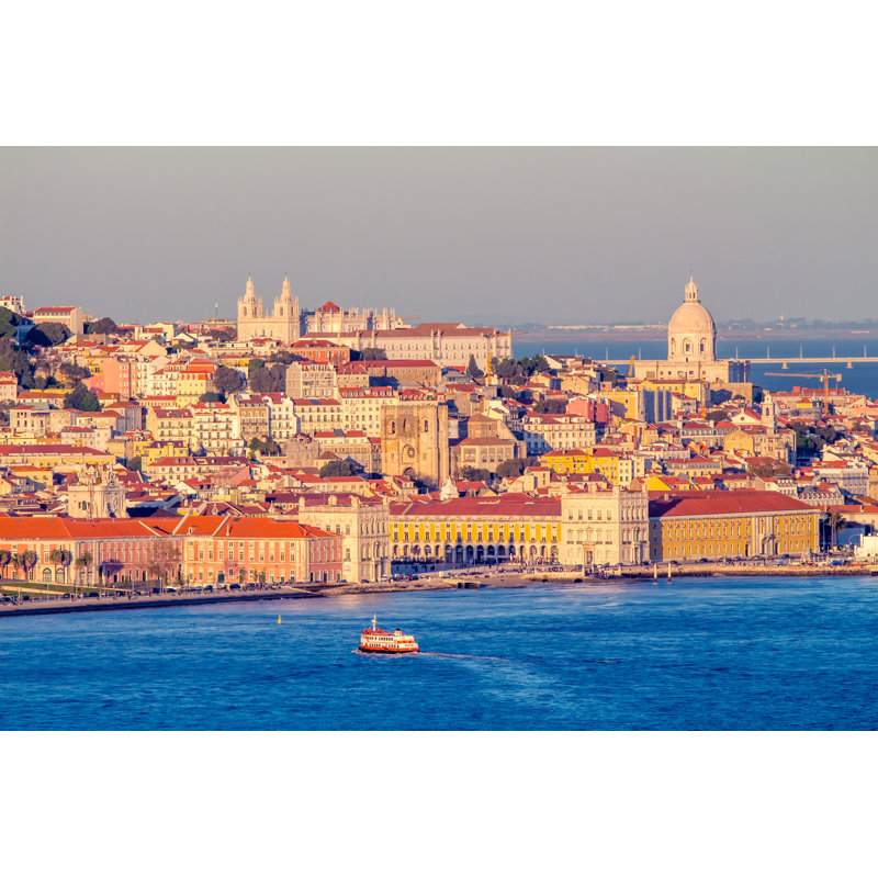 Lisbon by Moedas1 - Wrapped Canvas Print, 30cm H x 46cm W