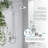 8'' Exposed Shower System with Rain Shower Head and Brass Handheld Spray, Wall Mounted Dual Function Shower Faucet Set-129439551