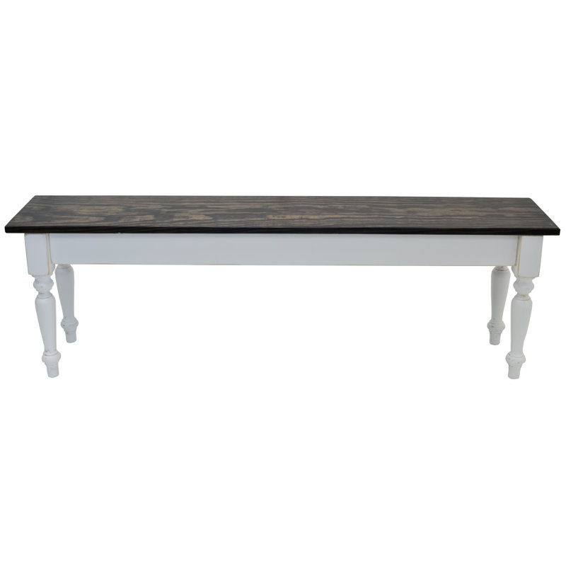 Banc en bois Ballesteros, H 17 po x l 36 po x P 12 po