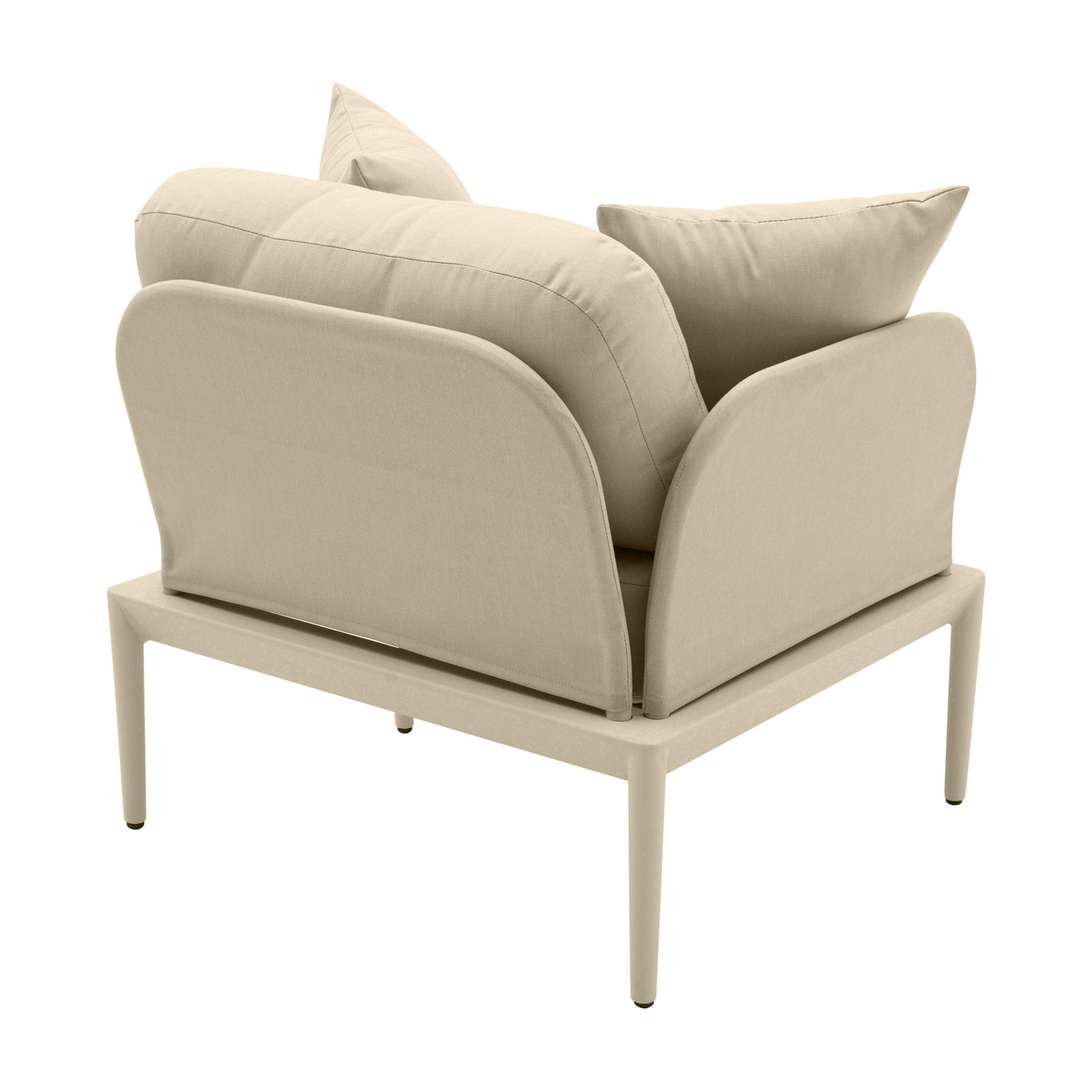 Idda Aluminum Outdoor Lounge Chair, Taupe