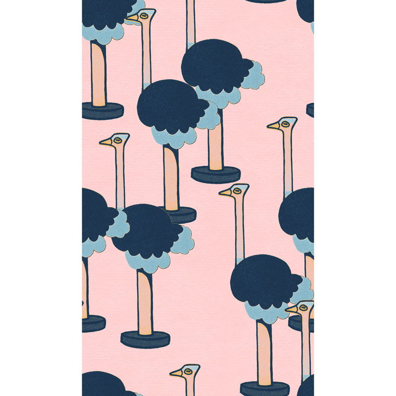 Wallpaper Double Roll by Yuki Osada, Pale Pink