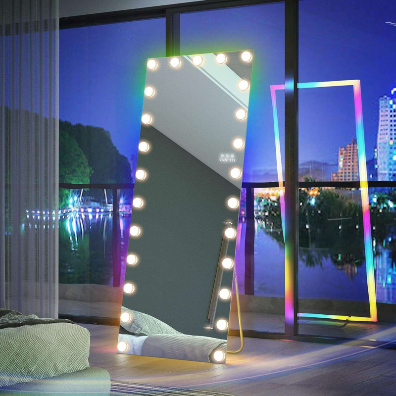 Metal Rectangle LED Mirror, 70" x 29"
