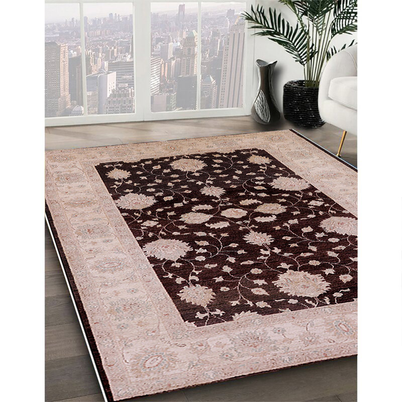 Tapis brun / beige Tybee, Rectangle 7 pi x 9 pi
