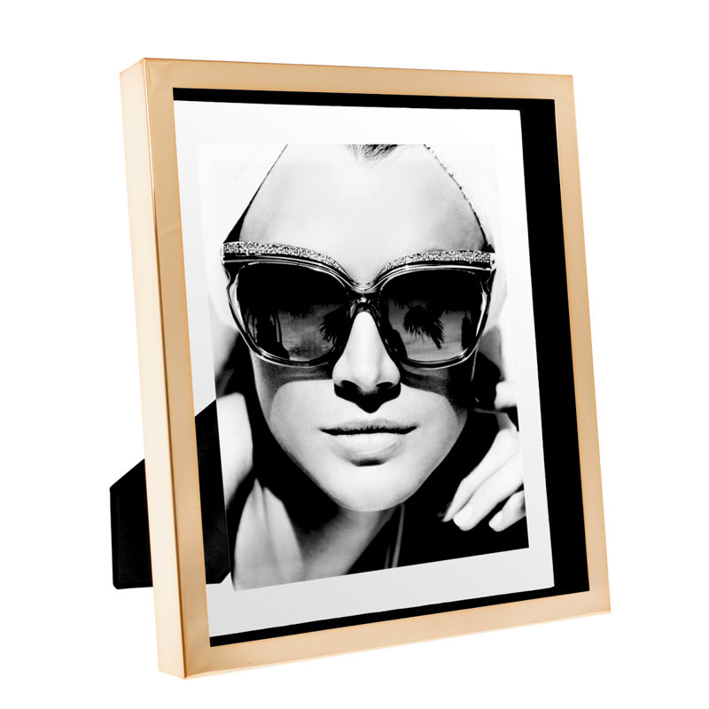 Mulholland Metal Silver Plated Picture Frame, Rose Gold, 8" x 10"