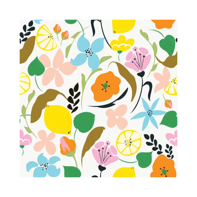 Lemon Botanicals by 83 Oranges - Wrapped Canvas Print