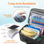 Boîte à lunch congelable, sac à lunch réutilisable isolé avec 2 sacs de glace, mini sac à collation pour boîte à bento pour salade, sandwich, collations pour l'école / travail / garderie, noir
