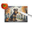 Airedale Terrier Spooky Halloween Glass Cutting Board Large