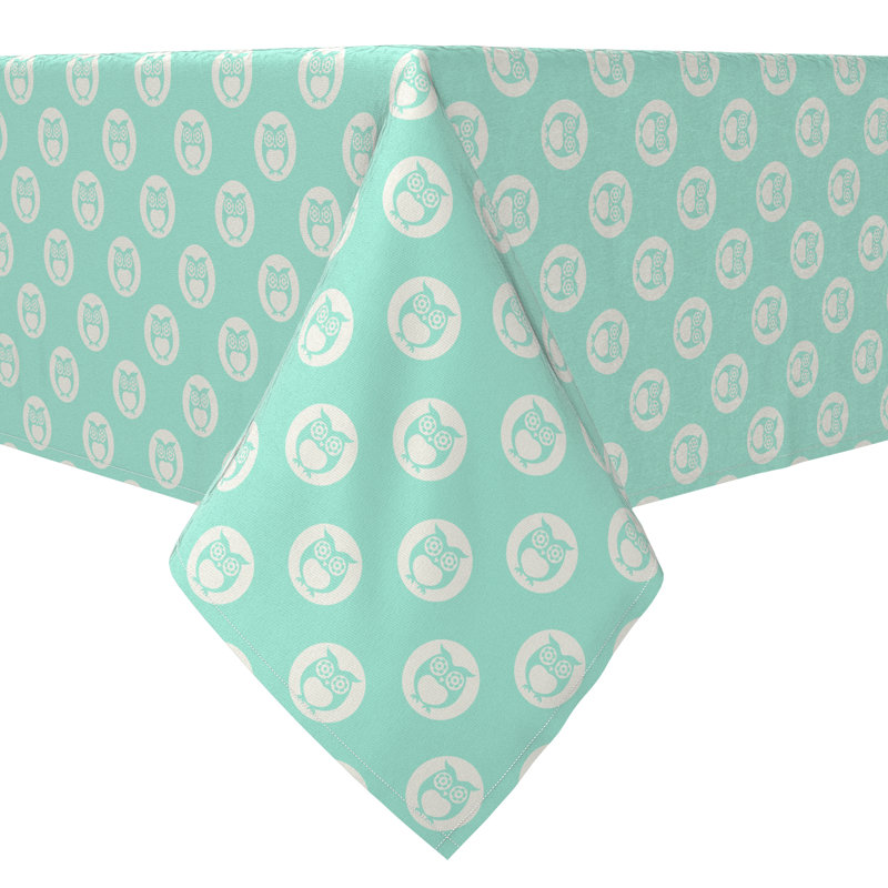 Square Geometric Cotton Twill Tablecloth