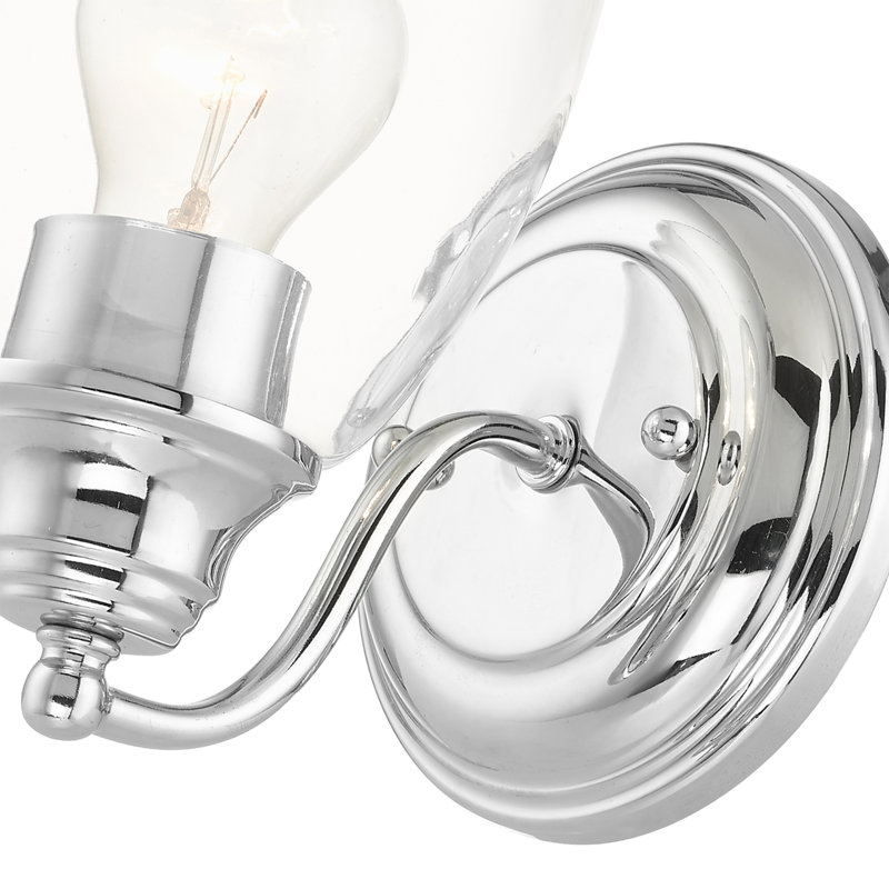 Bargas Dimmable Bath Sconce, Polished Chrome