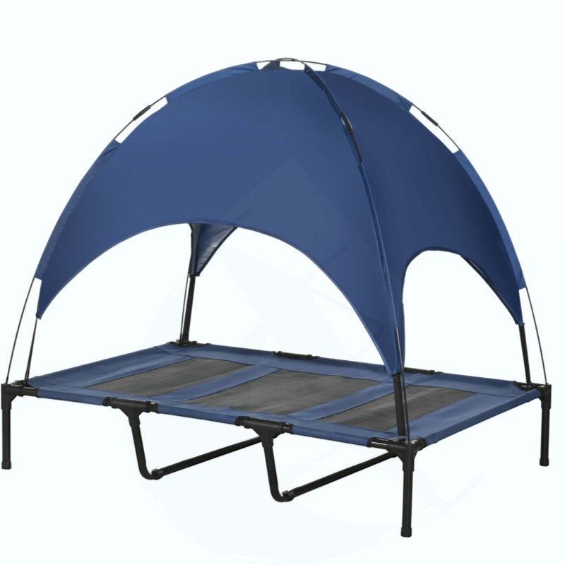 Lit pour animal de compagnie, lit pour chien portatif surélevé, Bleu, Extra Extra Large (42.5" H x 48" W x 36.5" D)