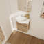 Meuble-lavabo à fermeture en douceur avec lavabo, 16 po, idéal pour les petites salles de bain et facile d'entretien