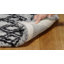 Tapis gris en laine et en coton touffeté à la main Aderhold-1310556703