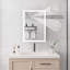 Armoire à pharmacie de salle de bain avec lumières, armoire à pharmacie DEL 28 po x 20 po avec miroir, armoire à pharmacie lumineuse avec désembueur, gradateur, horloge numérique et affichage de la température, montage en surface