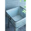 Baignoire en fer galvanisé 20,5X20,5X21 pouces pour le divertissement et les pots de plantes