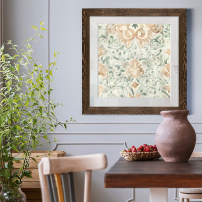 Carreaux de jardin terre cuite-impression encadrée de qualité supérieure-prête à accrocher-impression sur papier